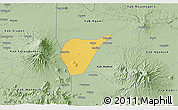 Savanna Style 3D Map of Kab. Magetan