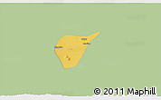 Savanna Style 3D Map of Kab. Magetan, single color outside