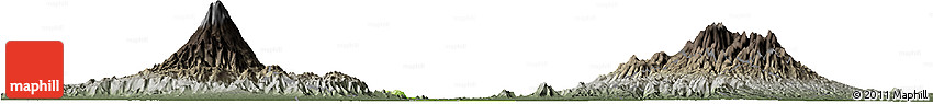Physical Horizon Map of Kab. Magetan, darken, semi-desaturated
