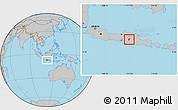 Gray Location Map of Kab. Magetan