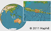 Satellite Location Map of Kab. Magetan