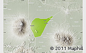 Physical Map of Kab. Magetan, lighten, semi-desaturated