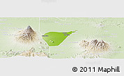 Physical Panoramic Map of Kab. Magetan, lighten