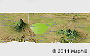 Physical Panoramic Map of Kab. Magetan, satellite outside