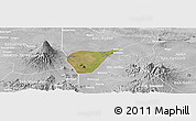Satellite Panoramic Map of Kab. Magetan, lighten, desaturated