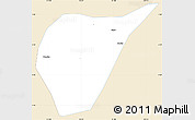 Classic Style Simple Map of Kab. Magetan, single color outside