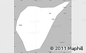 Gray Simple Map of Kab. Magetan