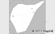 Gray Simple Map of Kab. Magetan, single color outside