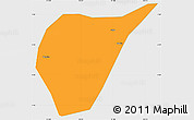 Political Simple Map of Kab. Magetan, single color outside