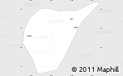 Silver Style Simple Map of Kab. Magetan, single color outside