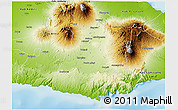 Physical 3D Map of Kab. Malang