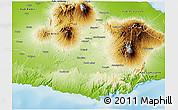 Physical 3D Map of Kab. Malang