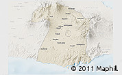 Shaded Relief 3D Map of Kab. Malang, lighten