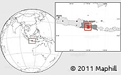 Blank Location Map of Kab. Malang, highlighted country, highlighted parent region