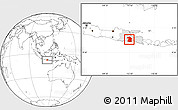 Blank Location Map of Kab. Malang, highlighted parent region
