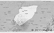 Gray 3D Map of Kab. Nganjuk