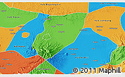 Political 3D Map of Kab. Nganjuk