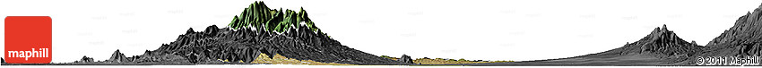 Satellite Horizon Map of Kab. Nganjuk, darken, desaturated