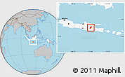 Gray Location Map of Kab. Nganjuk, highlighted country