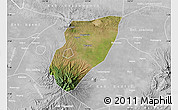 Satellite Map of Kab. Nganjuk, lighten, desaturated