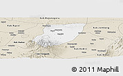 Classic Style Panoramic Map of Kab. Nganjuk