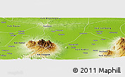 Physical Panoramic Map of Kab. Nganjuk