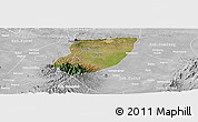 Satellite Panoramic Map of Kab. Nganjuk, lighten, desaturated