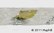Satellite Panoramic Map of Kab. Nganjuk, lighten, semi-desaturated