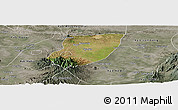 Satellite Panoramic Map of Kab. Nganjuk, semi-desaturated