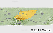 Savanna Style Panoramic Map of Kab. Nganjuk