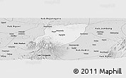 Silver Style Panoramic Map of Kab. Nganjuk