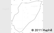 Blank Simple Map of Kab. Nganjuk, cropped outside, no labels