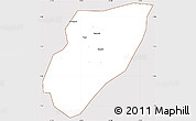Classic Style Simple Map of Kab. Nganjuk, cropped outside