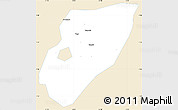 Classic Style Simple Map of Kab. Nganjuk, single color outside