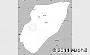 Gray Simple Map of Kab. Nganjuk