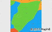 Political Simple Map of Kab. Nganjuk