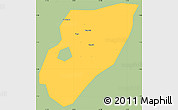 Savanna Style Simple Map of Kab. Nganjuk, single color outside