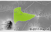 Physical 3D Map of Kab. Ngawi, desaturated