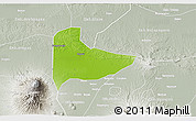 Physical 3D Map of Kab. Ngawi, lighten, semi-desaturated