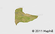 Satellite 3D Map of Kab. Ngawi, single color outside
