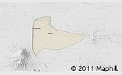 Shaded Relief 3D Map of Kab. Ngawi, lighten, desaturated
