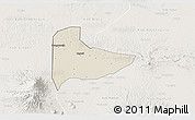 Shaded Relief 3D Map of Kab. Ngawi, lighten