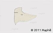 Shaded Relief 3D Map of Kab. Ngawi, single color outside