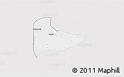 Silver Style 3D Map of Kab. Ngawi, single color outside
