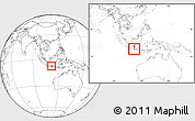 Blank Location Map of Kab. Ngawi, highlighted parent region, within the entire country