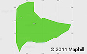 Political Simple Map of Kab. Ngawi, single color outside