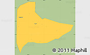 Savanna Style Simple Map of Kab. Ngawi, single color outside