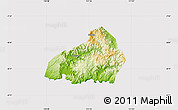 Physical Map of Kab. Pacitan, cropped outside