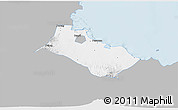 Gray 3D Map of Kab. Pasuruan, single color outside