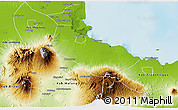 Physical 3D Map of Kab. Pasuruan